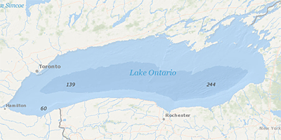 lake ontario map