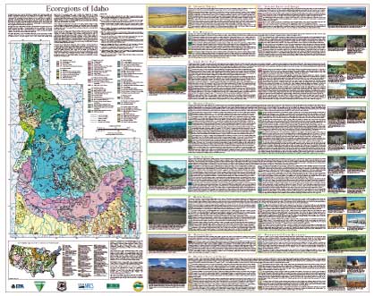 Level IV Ecoregions of Idaho--poster front side