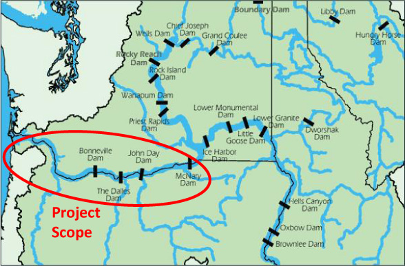 Columbia River Map Washington Columbia River Cold Water Refuges Plan | Us Epa