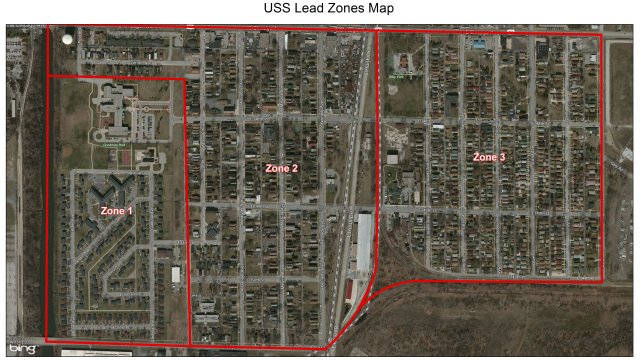 USS Lead Zones Map