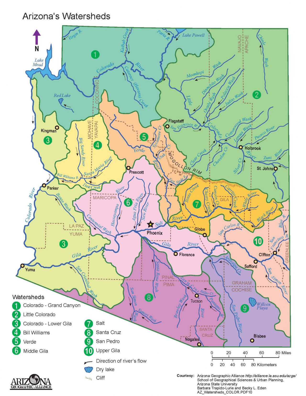 map of arizona rivers        <h3 class=