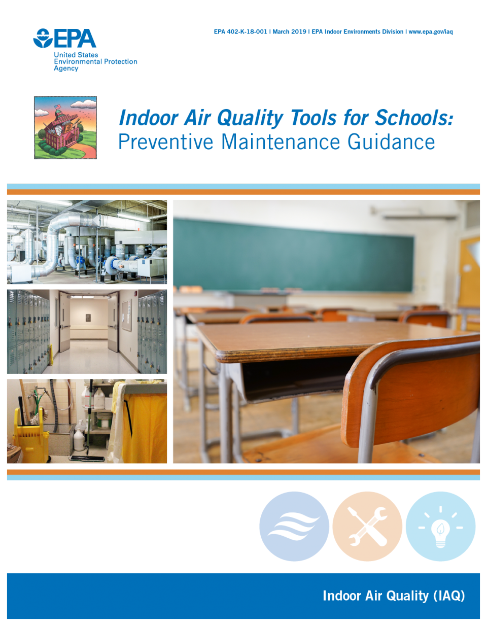 image of the IAQ Tools for Schools Preventative Maintenance Guide Cover