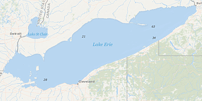 Lake Erie Map