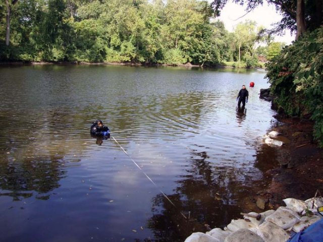 When historic items are discovered during the dredging process, archaeologists and divers conduct an investigation.