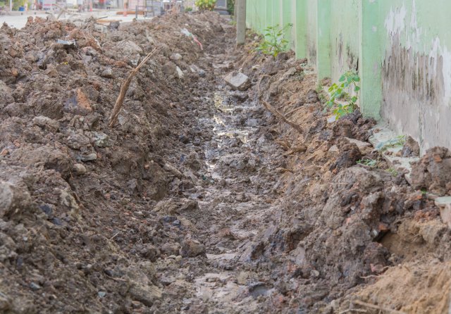 This is a picture for the overview section of miscellaneous Inorganic wastes. This picture is of gritty soil, which is an example of this type of waste.