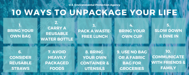 10 Ways to Unpackage Your Life Infographic
