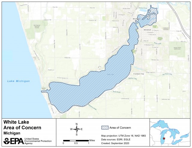 White Lake AOC Boundary Map