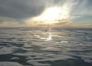 Body of water with gray skies