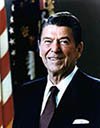 photo of Ronald Reagan as president