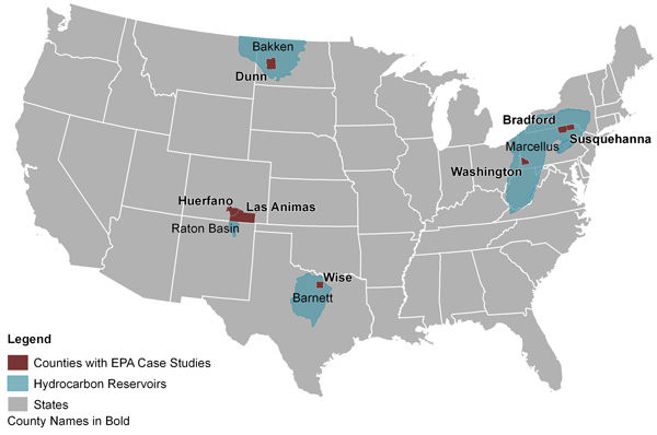 Case Study Map: Counties with EPA Case Studies