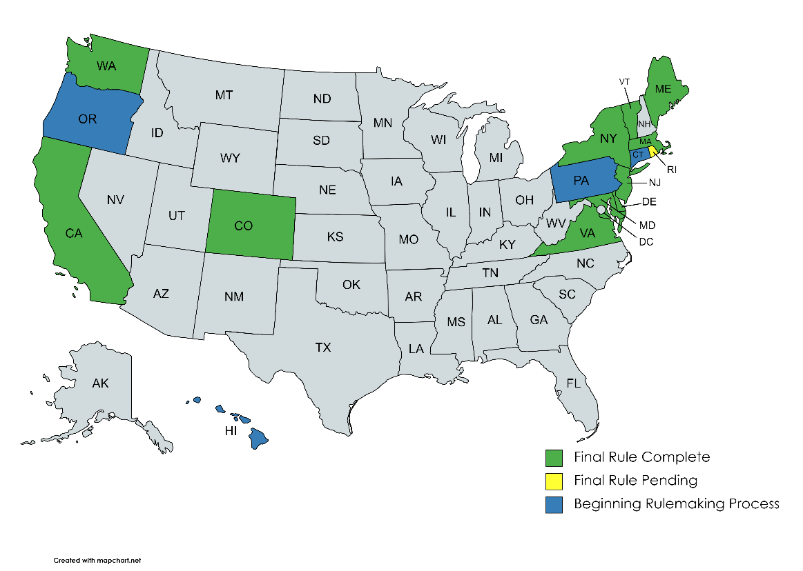 States with HFC Regulations