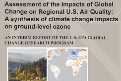 The cover of the "Assessment of the Impacts of Global Change on Regional U.S. Air Quality: A synthesis of climate change impacts on ground-level ozone" report