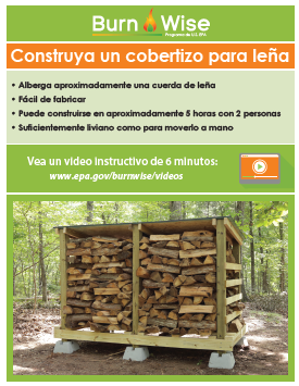 Spanish flyer on how to build a woodshed