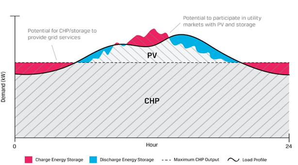 CHP PV Storage Microgrid