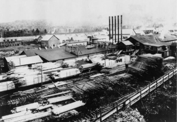 Historical photo of Franconia Paper Mill