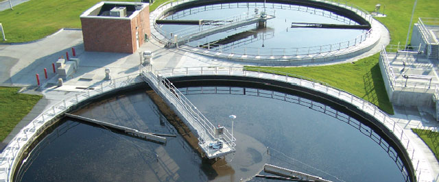 Wastewater treatment plant clarifiers