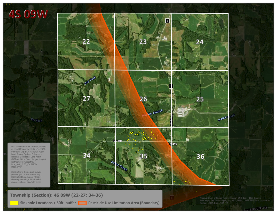 Illinois Township 4S09W 22-27, 34-36