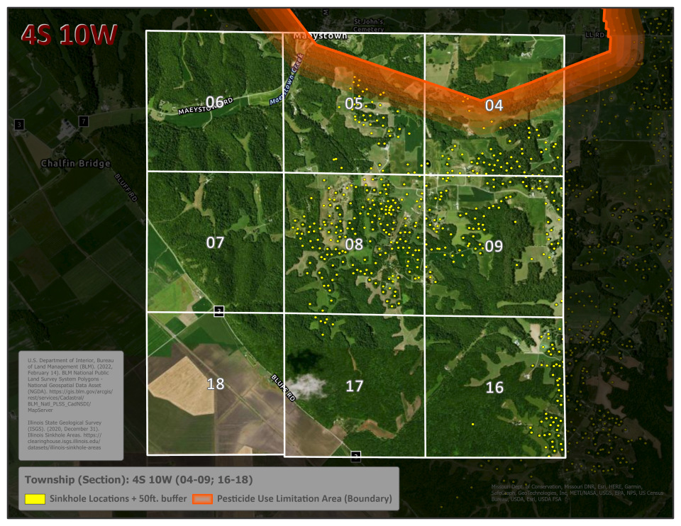 Illinois Township 4S10W 04-09, 16-18