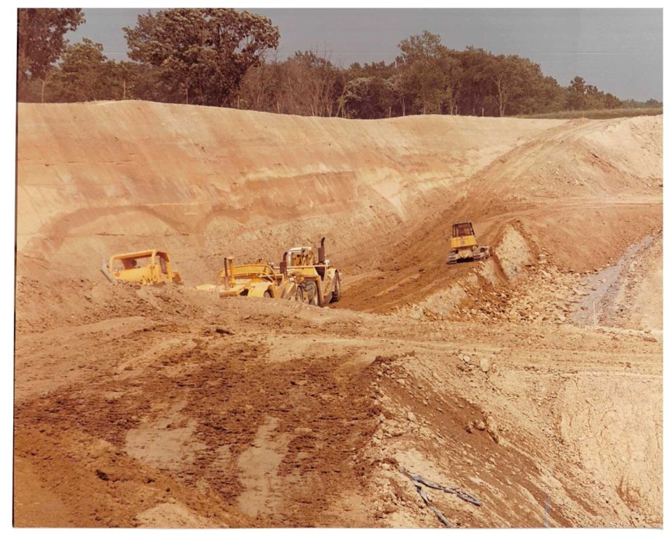 From the early 1980s is the construction of the “8 Wall” for Trench 24, which consists of silt dirt and shale.
