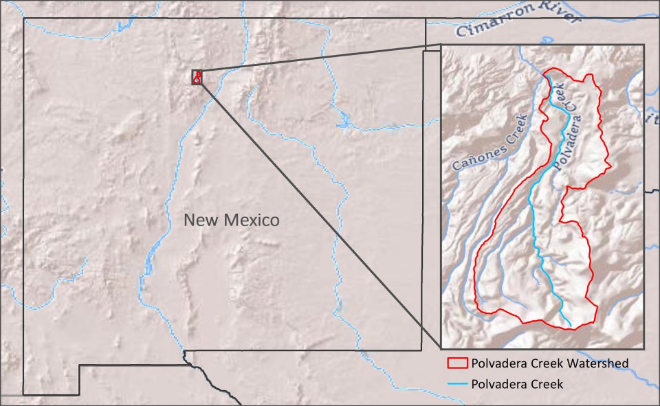 Polvadera Creek website Map