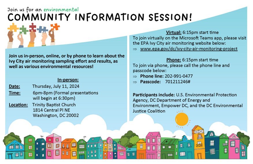 Invitation to Ivy City Community Meeting 7/11/24