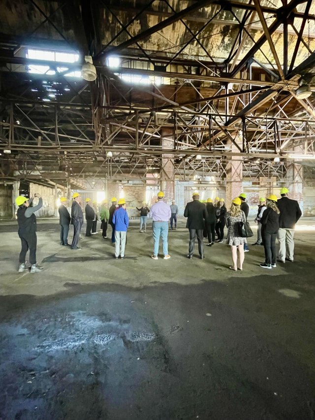 Photo of inside the Former Erie Malleable Iron building.
