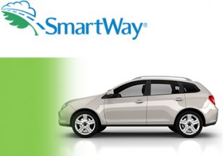 SmartWay mark with photo of car