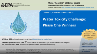 Winners of the Water Toxicity Sensor Challenge– Phase 1