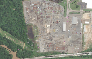 Aerial photo of the ACW Winnfield site