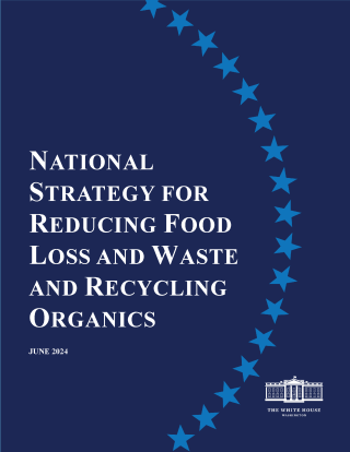 Cover page for the National Strategy on Food Loss and Waste and Recycling Organics
