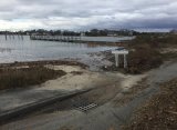 Bourne, MA: Circuit Ave. flooding following storm. (Credit: Timothy Lydon, Town of Bourne)