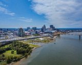 Aerial view of Louisville and Jefferson County