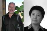 Two photos of EPA researchers Jay Garland (left) and Cissy Ma (right).